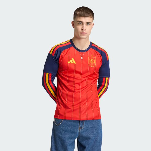 2026 FIFA World Cup Spain Men's Fan Longsleeve Jersey - Image 7